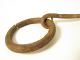 Alte Eisenfessel Fußfessel Ewe Old Rare Slave Iron Bracelet Esclave 3 Afrozip Afrika Bild 1