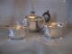 Teeservice,  3 Teile,  Silver Plated,  Epns,  Um 1900,  S.  J.  Levi & Co,  Birmingham Objekte vor 1945 Bild 2