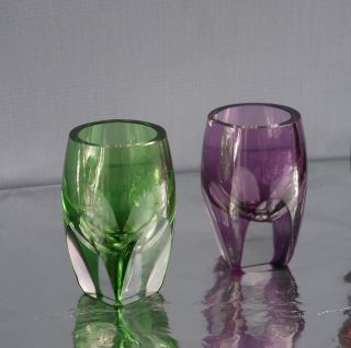 1,  1 Likörglas Schnapsglas Überfang Glas Aleksandritglas Nachtmann,  Moser,  Bömen Bild