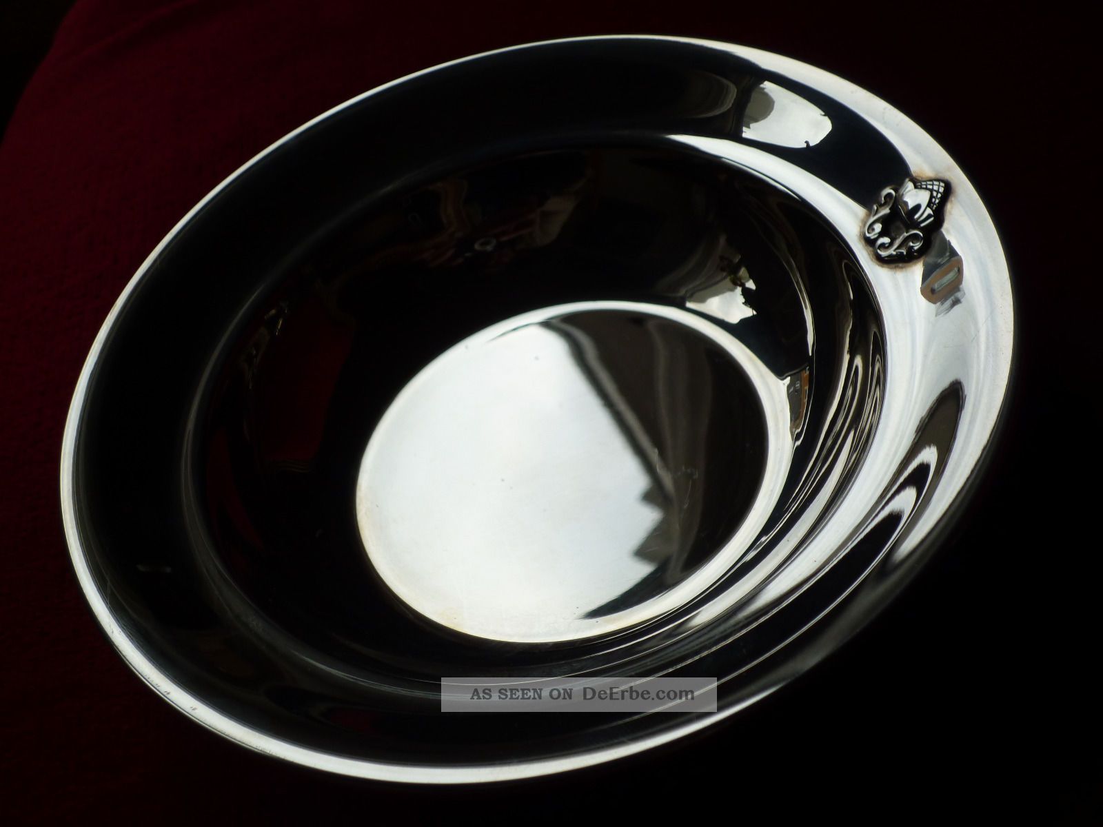 Georg Jensen Teller Schale Acorn Konge Bowl Silver Sterling Dessert Objekte nach 1945 Bild