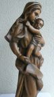 Groß Madonna Holz Figur 54cm Top Mutter Gottes Heiligenfigur Holzfigur Skulptur 1950-1999 Bild 3