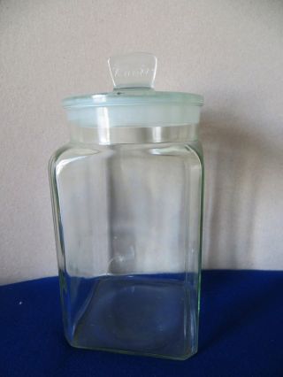 Dekoratives,  Originales Knorr - Glas (vorratsglas) Mit Schönem Glasstopfen,  Sehr Bild