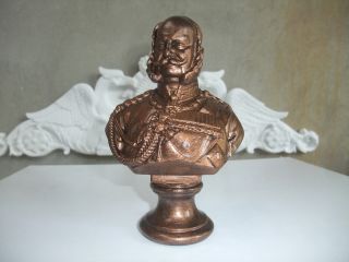 Kaiser Wilhelm Der Erste Klein In Bronze Coloriert Supraduro Alabastergips BÜste Bild