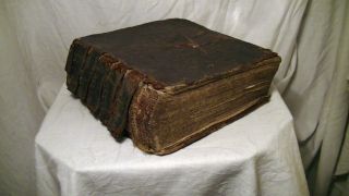 Alte Uralte Bibel Schrift Um 1800 O.  Früher Buch Antik 1,  5 Kg Schwer Kupferstich Bild