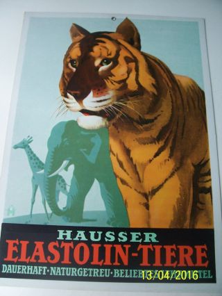Hausser Elastolin Plakat Pappaufsteller Werbeblatt Reklame Aus Pappe Sammler Bild