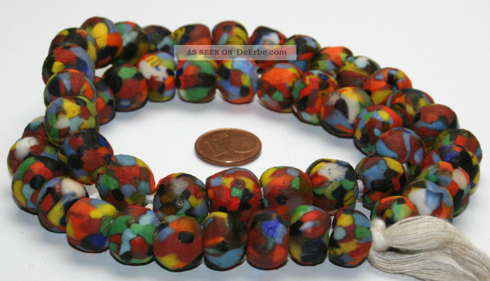 Krobo Dogon Recycled Glas Perlen Ghana Entstehungszeit nach 1945 Bild