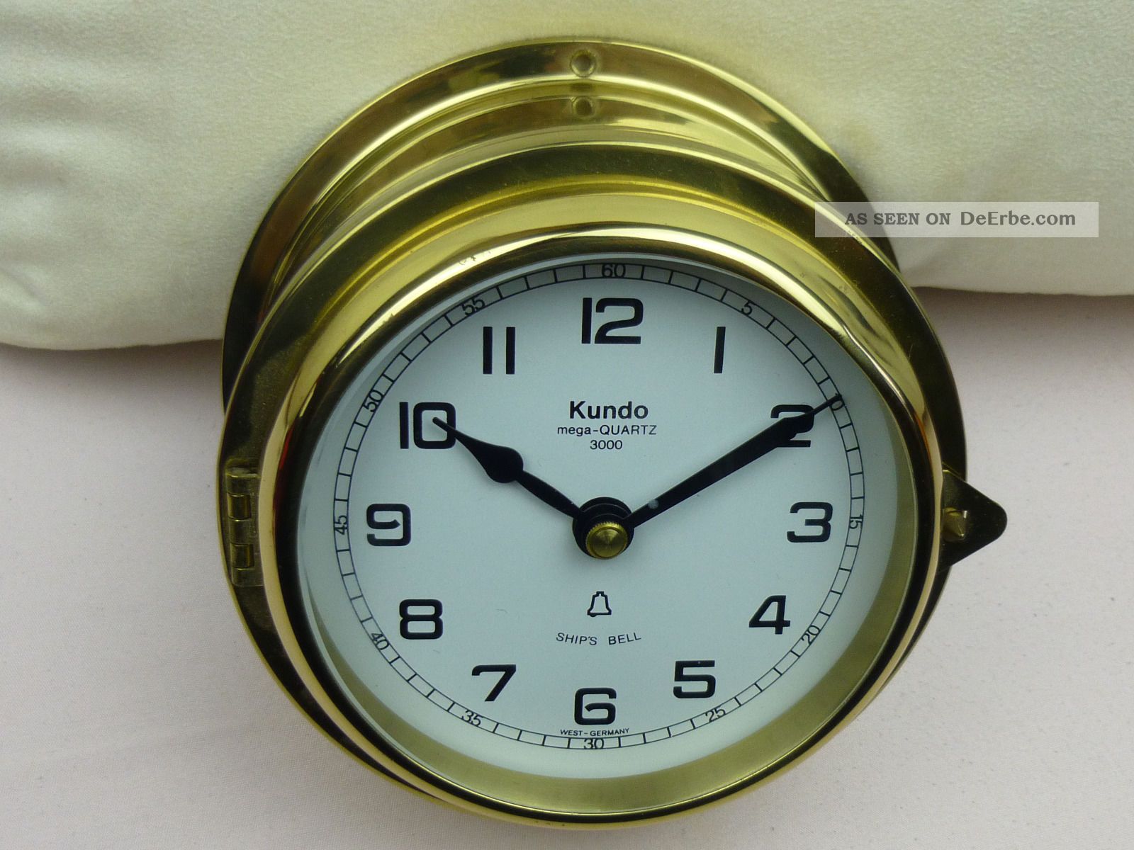 Kundo " Mega Quartz 3000 " Schiffsuhr Glasenuhr Marine Ship ' S Bell Clock