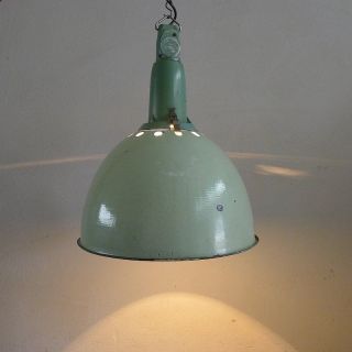 Alte Industrielampe.  Emaille Lampe Fabriklampe.  Vintage Industrial Lamp.  Loft.  03 Bild