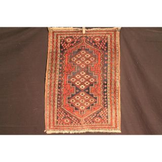 Alt Handgeknüpfter Orient Teppich Gash Gai Sh Raz Old Rug Carpet Tapi 120x85cm Bild