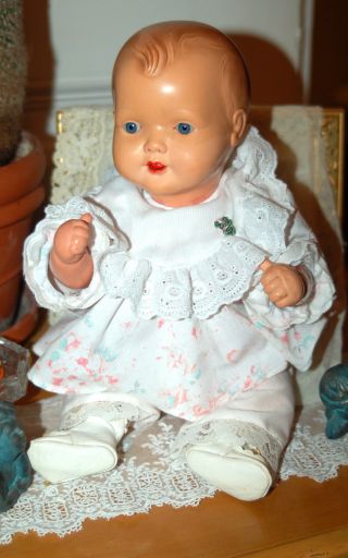 Süsse Cellba Zelluloid Babypuppe - Puppe - Strampelchen - Gemarkt Nixe 34 Bild