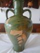 Krug Tonkrug 45 Cm Grün Keramik Henkelkrug Henkelkanne Amphore Handarbeit Vase Nostalgie- & Neuware Bild 1