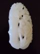 Alter Feine Jade Jadeit Zertifikat Skulptur Schnitzerei Hetian A - Jade Nachlass Entstehungszeit nach 1945 Bild 1