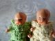 Zwillinge Ari Puppen Baby PÜppchen Aus Masse 5 Cm Puppenstube Puppenhaus Original, gefertigt vor 1970 Bild 1