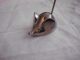 Ringhalter Maus Aus Messing Messingfigur Gefertigt nach 1945 Bild 2