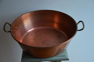 Marmeladenschüssel,  Kupfer,  Kupfertopf,  Kupferschüssel Frankreich Ca.  1,  6 Kg Bild