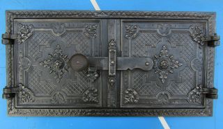 Antike Ofenplatte Ofentür Etagenofen Backofen Bild