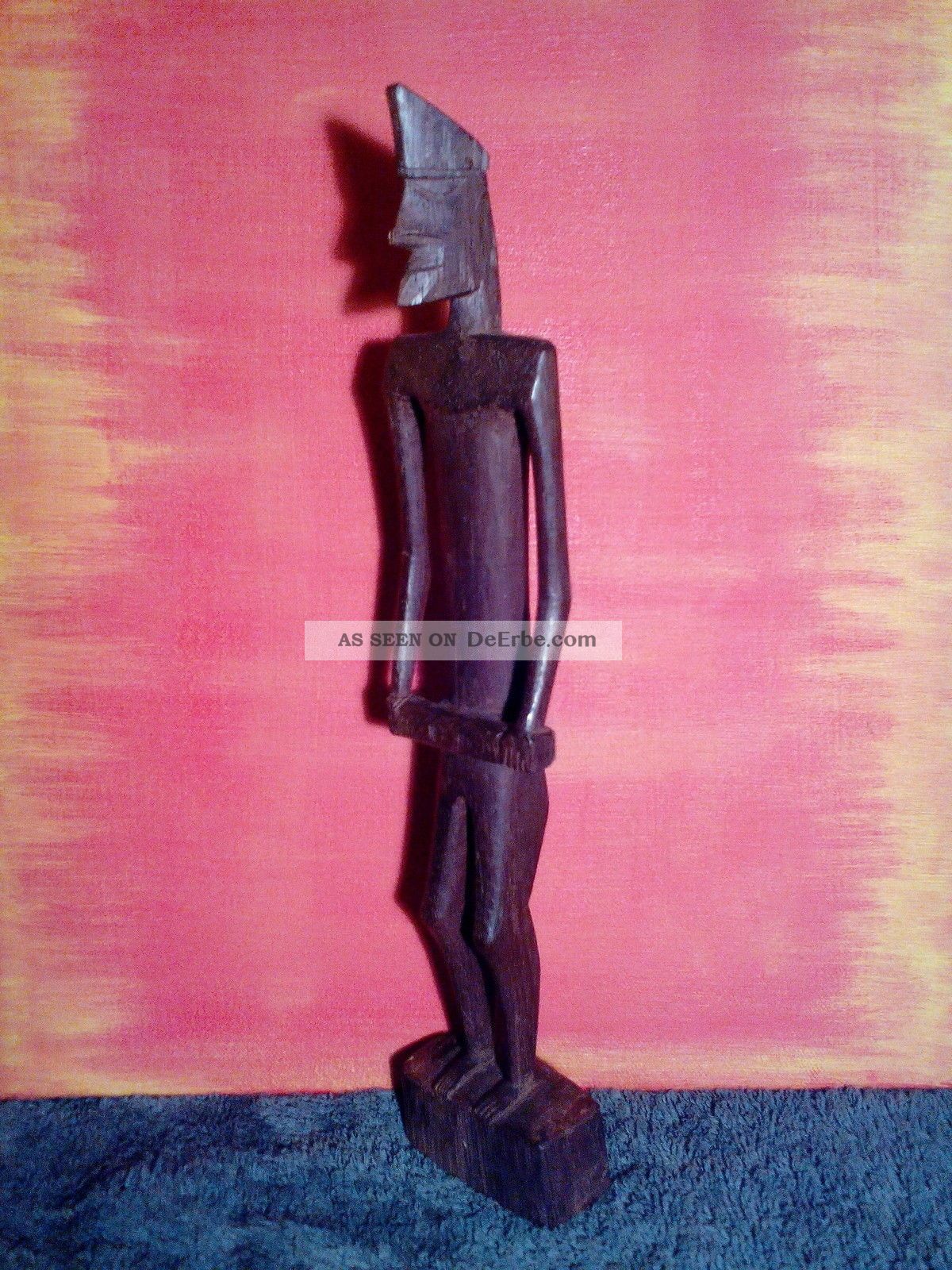 Afrikanische Holzfigur Entstehungszeit nach 1945 Bild