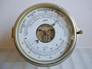 Schatz Schiffs - Barometer Holosteric Precision Mit Thermometer. Bild