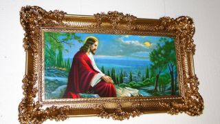 Bilderrahmen Jesus In Jerusalem 97x58 Jesus Bilder Mit Rahmen Ikone Italien Bild