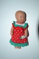 Herrliches Kleidchen Für Die Puppenstube/puppe12 - 14 Cm Nostalgieware, nach 1970 Bild 3