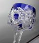 Jugendstil: Römer Kristall Weinglas Kobaltblau Glas Baccarat Top Kristall Bild 4