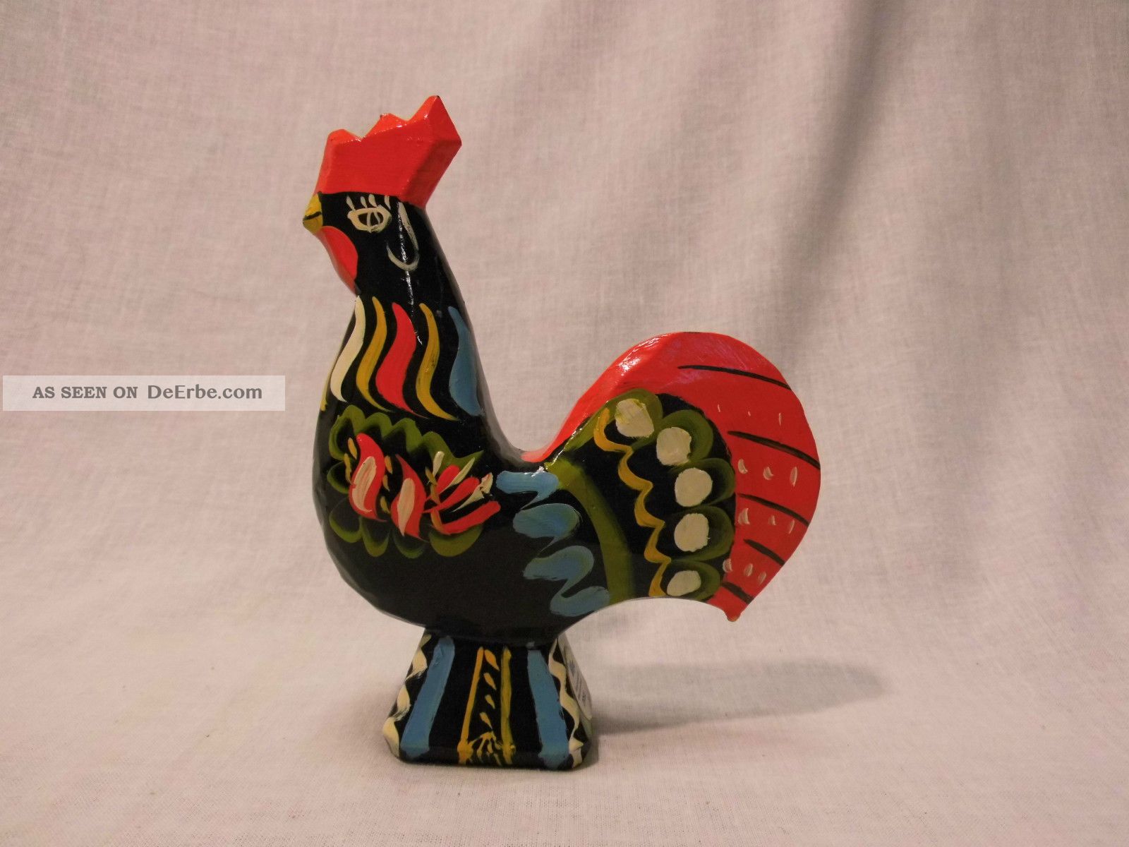 Dalarna Hahn Rooster Äkta Dalahemslöjd Olsson Design Dalahäst Orsa Sweden 16cm Holzarbeiten Bild