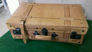 Vintage Lederkoffer Oldtimer Koffer Koffer Bild