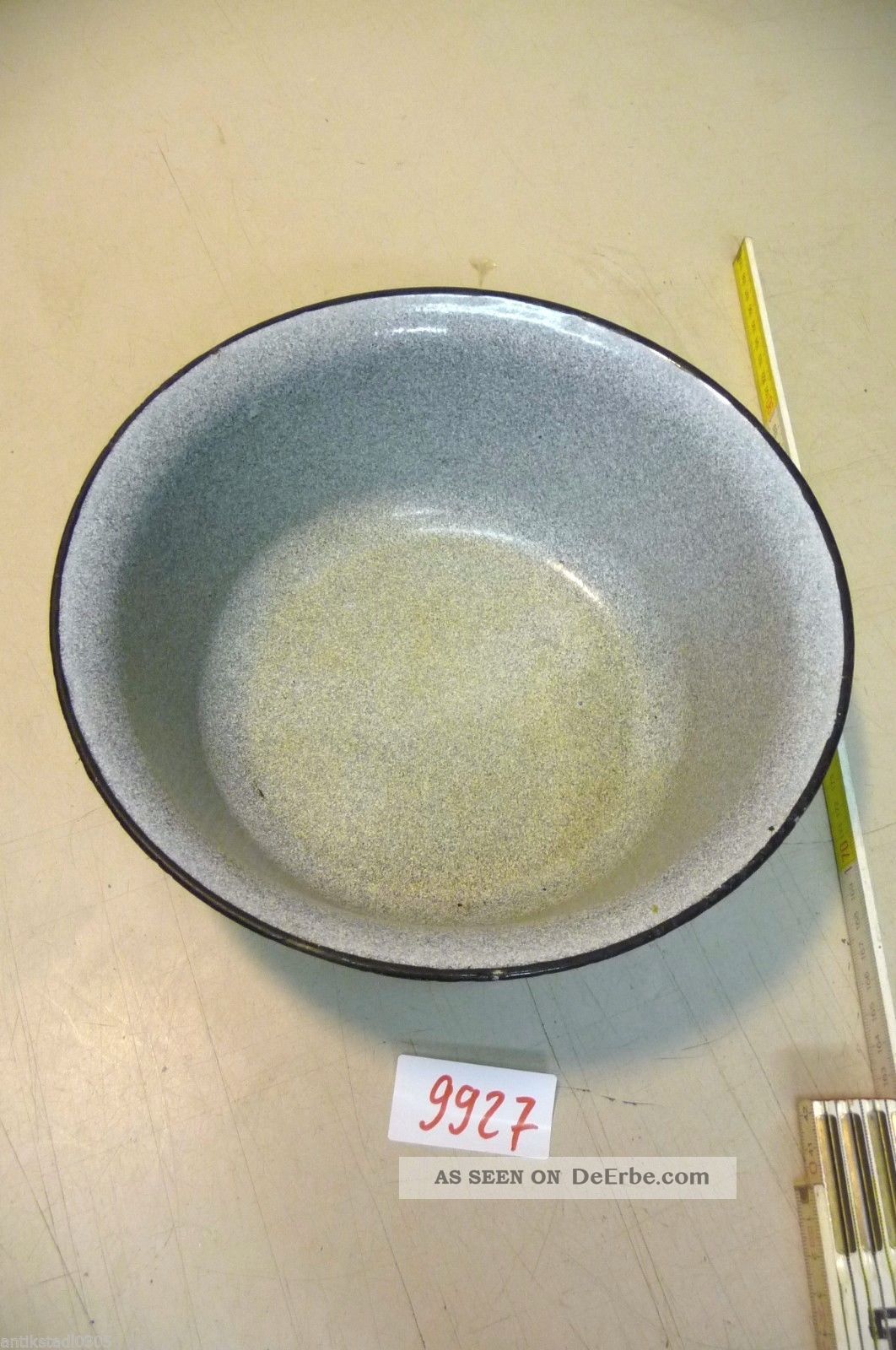 Nr.  9927.  Alter Emailleschüssel Email Schüssel Old Enamelware Bowl Emailwaren Bild
