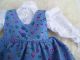 Alte Puppenkleidung Blue Skirt Dress Outfit Vintage Doll Clothes 50 Cm Girl Original, gefertigt vor 1970 Bild 4