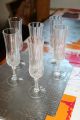 Cristal D ' Arques,  6x Champagner/sekt GlÄser,  Bleikristall,  Rautenschliff,  Top Kristall Bild 6