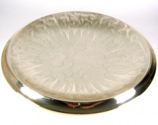 Wmf Metall Schale Ikora 30er Jahre Design Versilbert Silver - Plated Bowl 33cm Bild