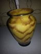 60iger Jahre Keramik Vase Germany,  Senf/braun,  Ca.  20cm Hoch,  Fat Lava 1960-1969 Bild 4