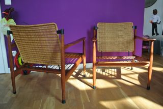 Danish Design Mid Century Easy Chair Teak 60er Jahre Zwei Stück Verfügbar Bild