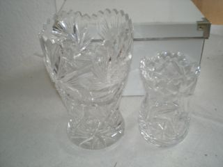 Blei Kristall Vasen 2 Stk. Bild