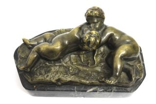 Bronze Figurengruppe Zwei Liebende Um 1900 Bild