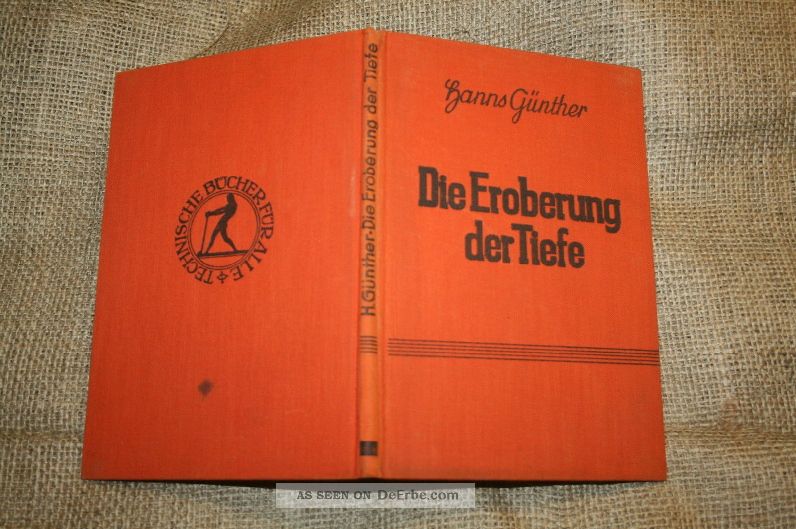 Altes Fachbuch Tauchen,  Historische Tauchtechnik,  Taucher,  Taucherglocke,  1928 Maritime Dekoration Bild