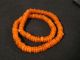 Pulverglasperlen 11mm Orange Spacer Ghana Recycling Glass Beads Krobo Afrozip Entstehungszeit nach 1945 Bild 1