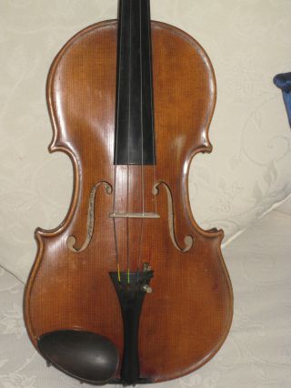 Alte Deutsche Violine Geige Ins.  (rudolf Heckel 1898) Bild