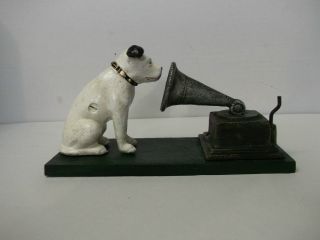 His Master ' S Voice - Hund Mit Grammophon - Neuwertiges Replikat Bild