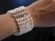 MondÄn Breites Zucht Perlen Armband 7 - Reihig SÜsswasser Silber 925 Schmuck & Accessoires Bild 3