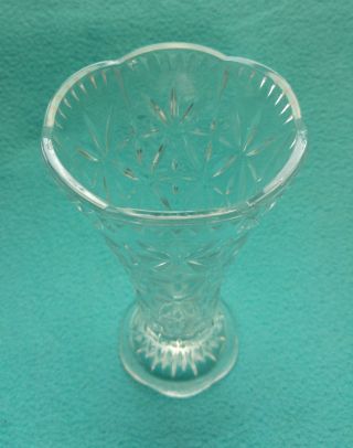 Alte Kristallglas Vase Ca.  18cm Hoch,  Tadelloser Made In Germany Bild