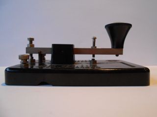 Morseapparat Morsetaste Schreibtelegraf Bakelit Merit England Bild