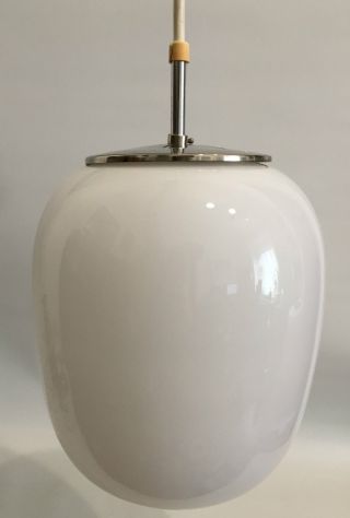 Peill & Putzler 50er Wilhelm Wagenfeld Design Opalglas Lampe 50s Lamp Pillenform Bild