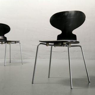 1 (von 2) Arne Jacobsen Ameise 3101 Fritz Hansen 1967 Stuhl Chair Ant Fourmi 60s Bild