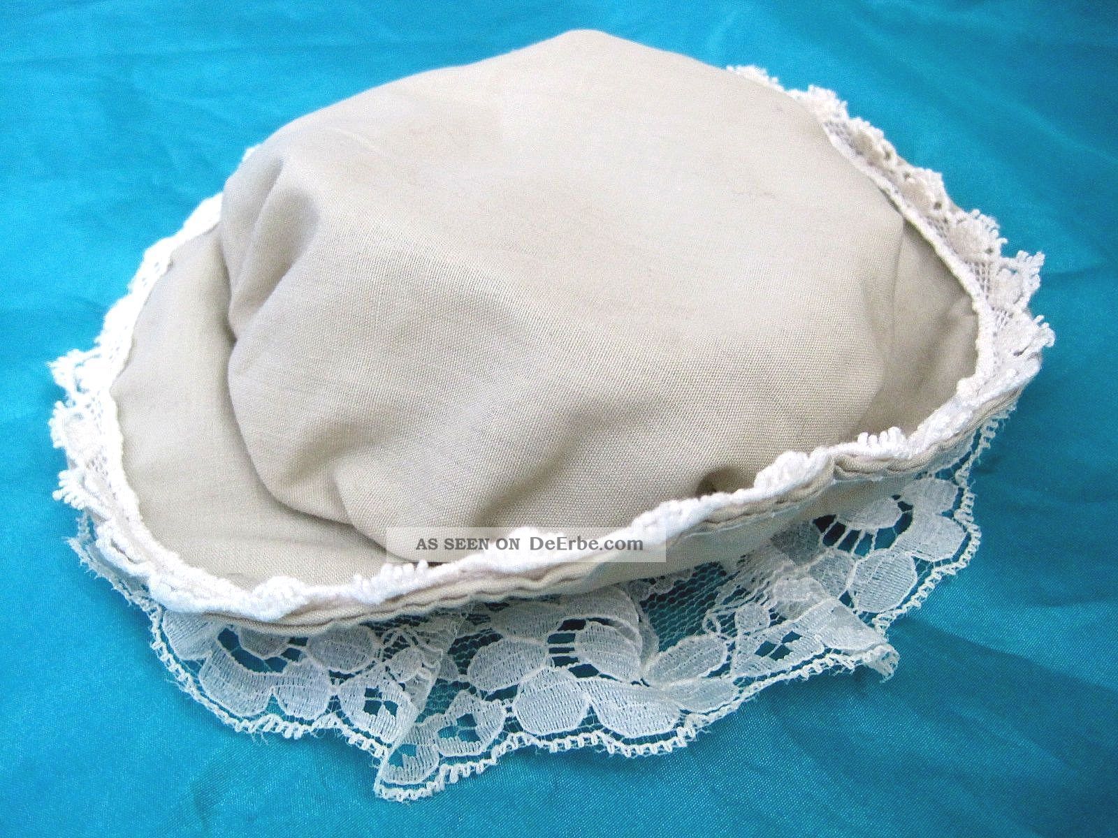 Puppenkleidung Puppenhut M.  Spitze Kopfbedeckung Für Schildkröt,  Porzellanpuppen Nostalgieware, nach 1970 Bild