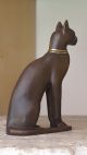 Ägypten Katze 12 Cm Figur Statue Skulptur Bronze Entstehungszeit nach 1945 Bild 2