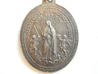 Antikes Schutzamulett Aus Silber Um 1860 