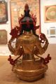 Meisterwerk Handmade Tibetischen Feinen Buddha - Statue 24k Vergoldet,  Bronze A22 Entstehungszeit nach 1945 Bild 4