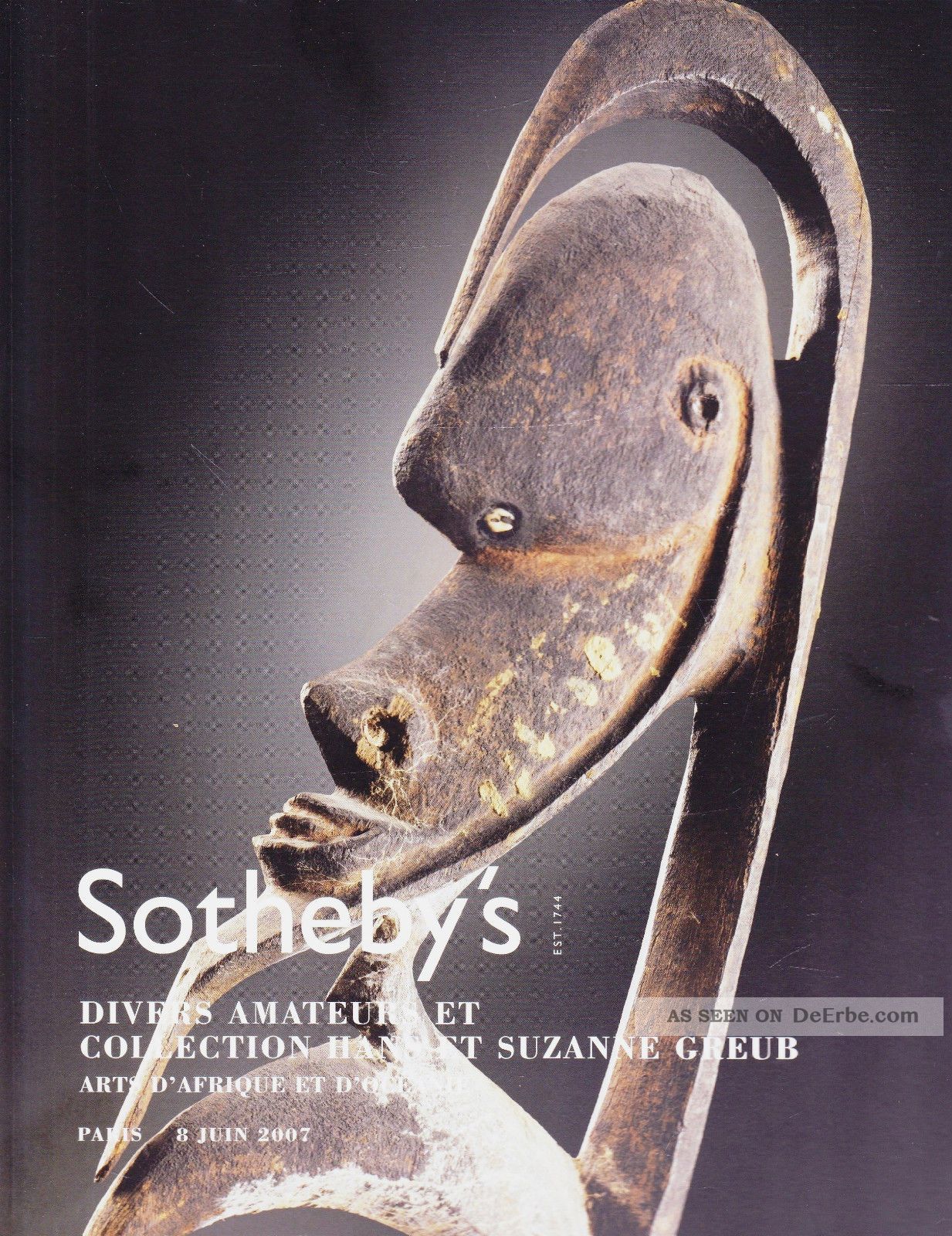 Tribal Art - Afrika,  Ozeanien: Toller Wälzer Sotheby ' S Paris 07,  Results Kataloge Bild
