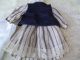 Alte Puppenkleidung Greycreme Dress Vest Outfit Vintage Doll Clothes 40 Cm Girl Original, gefertigt vor 1970 Bild 7